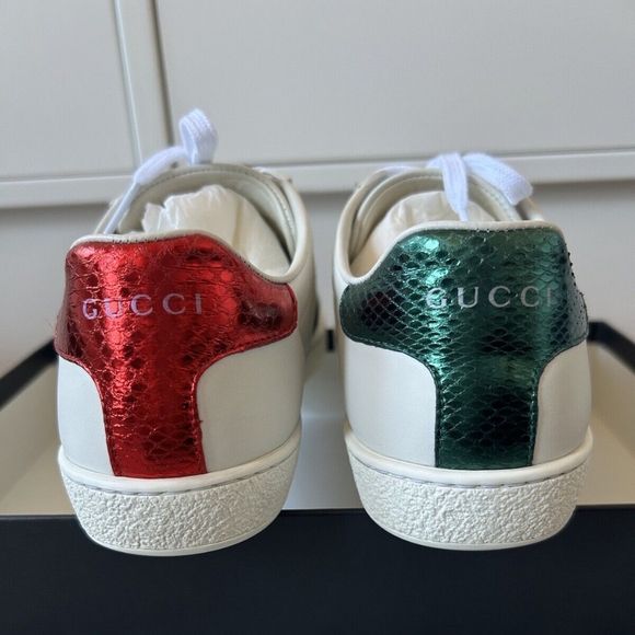 Gucci Ace Embroidered Bee Sneakers Size US 8 - Picture 2 of 4